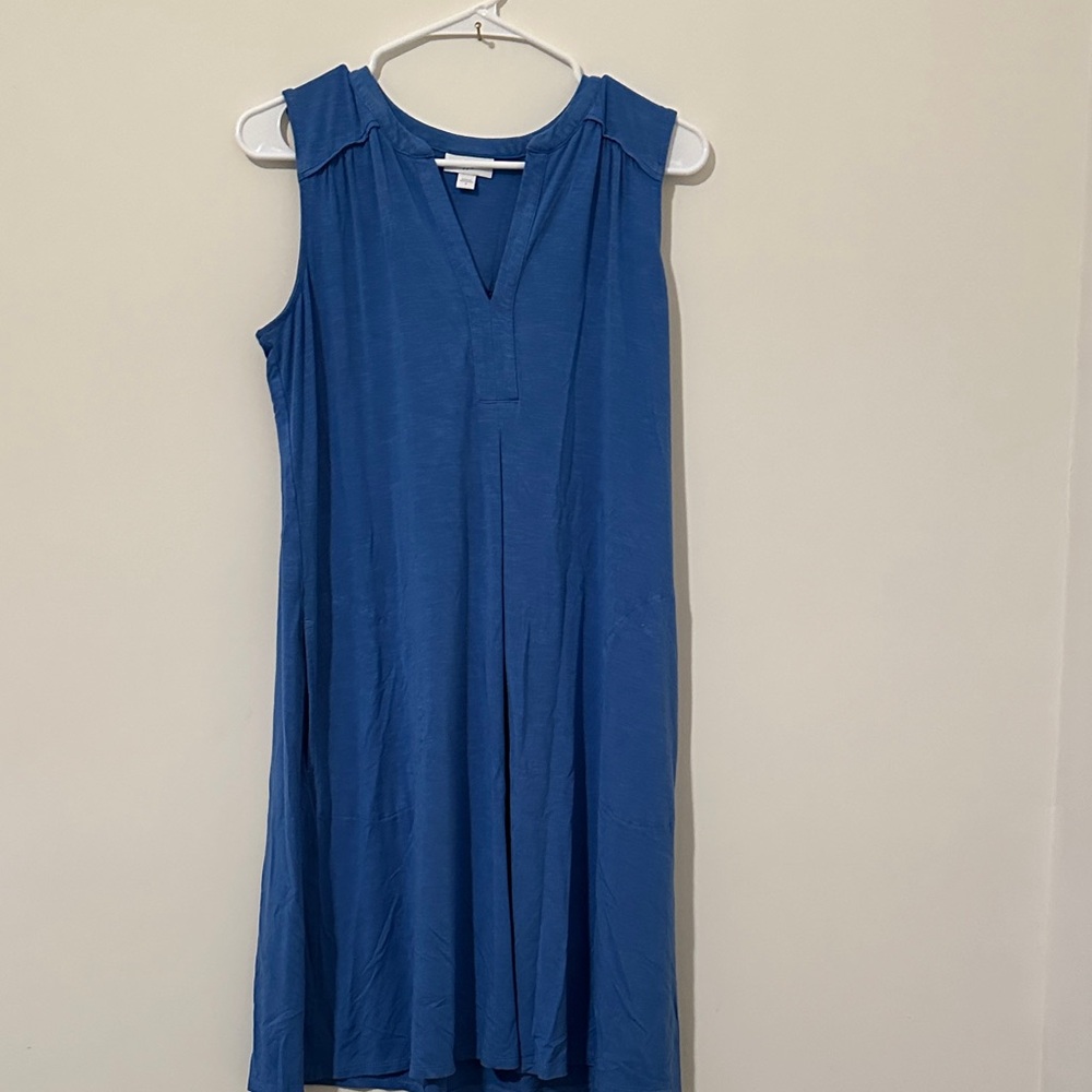 J. Jill Blue Sleeveless Dress